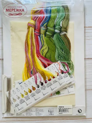 Фото набір для вишивання Permin Польові квіти 702316