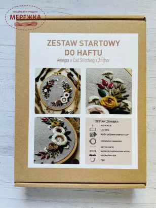 Фото набір для вишивання гладдю Квіти