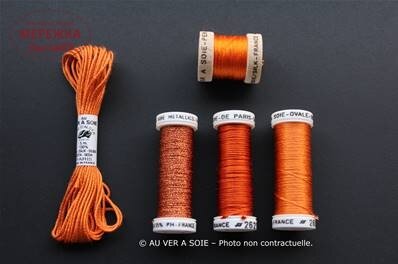 Фото Au Ver à Soie набір ниток Decouverte Ovale/Paris - Orange