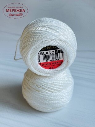 Фото DMC Perle Cotton #5 Blanc