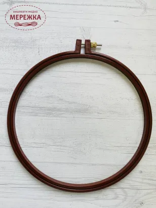 Фото п'яльця Хелло діаметром 24 см, колір коричневі