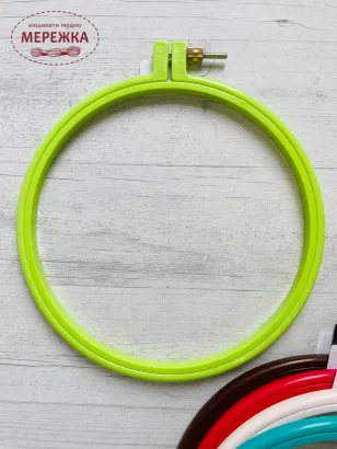 Фото п'яльця Хелло діаметр 19 см., колір салатовий