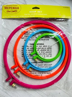 Фото набір п'ялець з пластика, 4 штуки