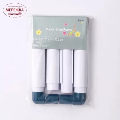 Фото П'яльця для вишивання Snap, сині 20*20 см.