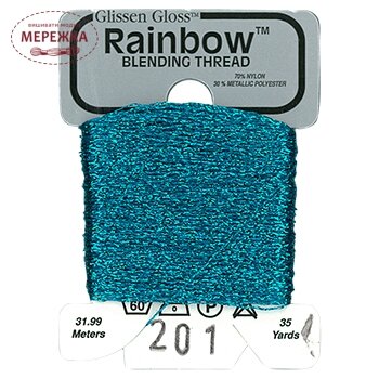 Фото Glissen Gloss Rainbow Blending Thread Teal Green RBT201
