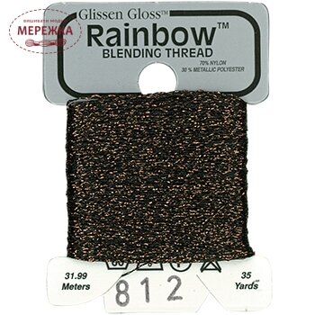 Фото Glissen Gloss Rainbow Blending Thread Dark Brown RBT812