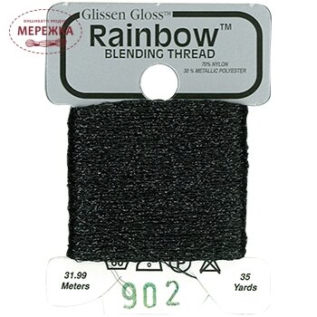 Фото Glissen Gloss Rainbow Blending Thread Black RBT902