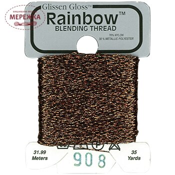 Фото Glissen Gloss Rainbow Blending Thread Black Cooper RBT908
