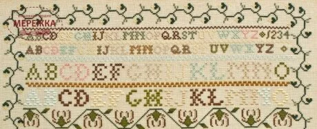 Фото Hands Across the Sea Samplers Схема Sarah Borton 1815