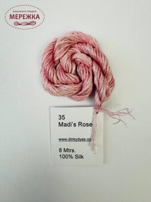 Фото Dinky Dyes шовк ручного фарбування Madi's Rose 035