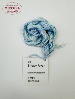 Фото Dinky Dyes шовк ручного фарбування Snowy River 079