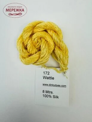Фото Dinky Dyes шовк ручного фарбування Wattle DD172