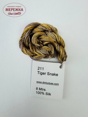 Фото Dinky Dyes шовк ручного фарбування Tiger Snake 211