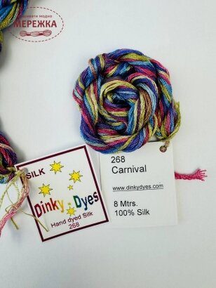 Фото Dinky Dyes шовк ручного фарбування Carnival 268
