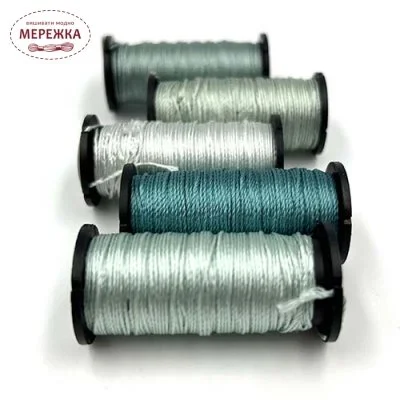 Фото Kreinik Silk Serica Satin Stitch Collection Aqua