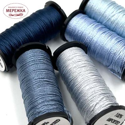 Фото Kreinik Silk Serica Satin Stitch Collection Blue