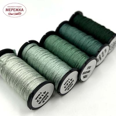 Фото Kreinik Silk Serica Satin Stitch Collection Mint