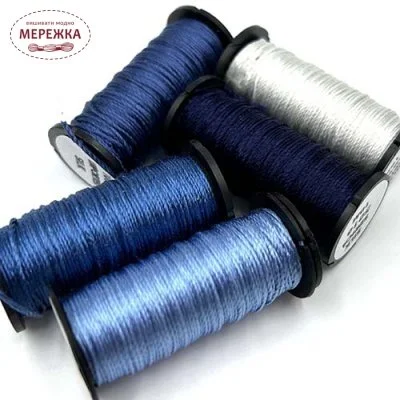 Фото Kreinik Silk Serica Satin Stitch Collection Navy