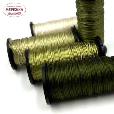 Фото Kreinik Silk Serica Satin Stitch Collection Olive