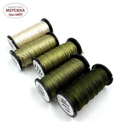 Фото Kreinik Silk Serica Satin Stitch Collection Olive