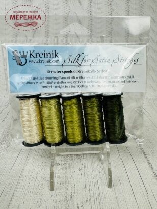 Фото Kreinik Silk Serica Satin Stitch Collection Olive