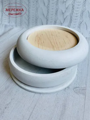 Фото Скринька для рукоділля (дуб), колір білий 