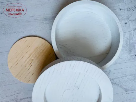 Фото Скринька для рукоділля (дуб), колір білий