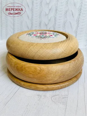 Фото Скринька для рукоділля (дуб), колір натуральний