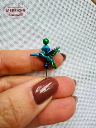 Фото Голка-пін Susan Clarke Originals Pin-Its-Hummingbird Teal SP-3002