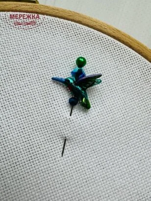 Фото Голка-пін Susan Clarke Originals Pin-Its-Hummingbird Teal SP-3002