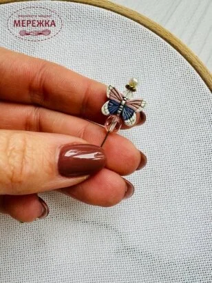 Фото Голка Susan Clarke Originals Pin-Its-Butterfly Pink SP-3010