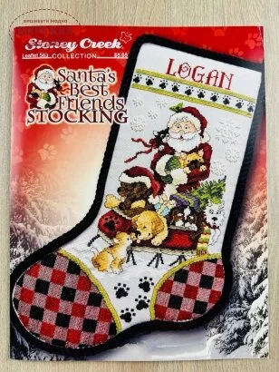 Фото Stoney Creek Схема Santa's Best Friends Stocking