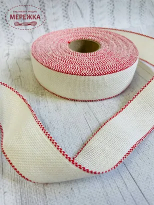 Фото стрічка для вишивання біла 3 см.