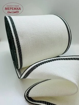 Фото Стрічка Vaupel and Heilenbeck біла, кант хакі