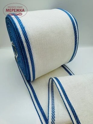 Фото Стрічка Vaupel and Heilenbeck біла, кант темно-блакитний