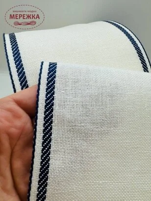 Фото Стрічка Vaupel and Heilenbeck біла, кант синій