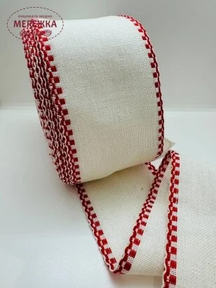 Фото Стрічка Vaupel and Heilenbeck біла, кант червоний