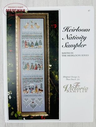 The Victoria Sampler Схема Heirloom Nativity Sampler 087