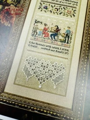The Victoria Sampler Схема Heirloom Stitching Sampler 100