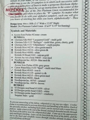 Фото The Victoria Sampler ключ до схеми "W" is for Witch 101