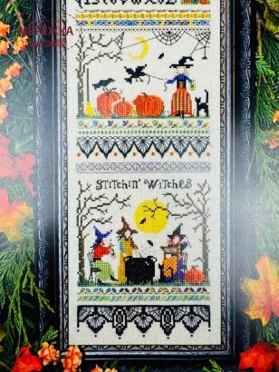 Фото The Victoria Sampler Схема Stitchin' Witches! 161