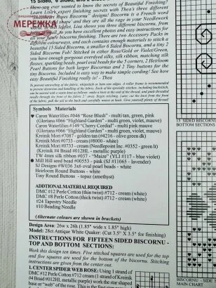 Фото The Victoria Sampler Схема ключ Sweetheart Roses 230