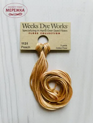 Муліне ручного фарбування Weeks Dye Works Peach 1131 фото