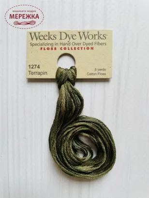 Муліне ручного фарбування Weeks Dye Works Terrapin 1274 фото