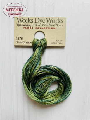 Муліне ручного фарбування Weeks Dye Works Blue Spruce 1276 фото