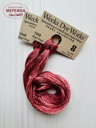 Фото Weeks Dye Works Pearl #8 Red Pear 1332