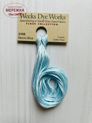 Фото Муліне ручного фарбування Weeks Dye Works Morris Blue 2109