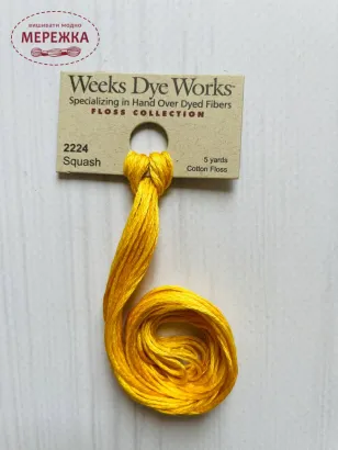 Муліне ручного фарбування Weeks Dye Works Squash 2224 фото