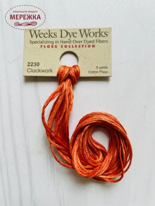 Муліне ручного фарбування Weeks Dye Works Clockwork 2230 фото