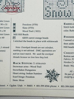 Фото Shepherd's Bush Ключ до схеми Winter Trifles